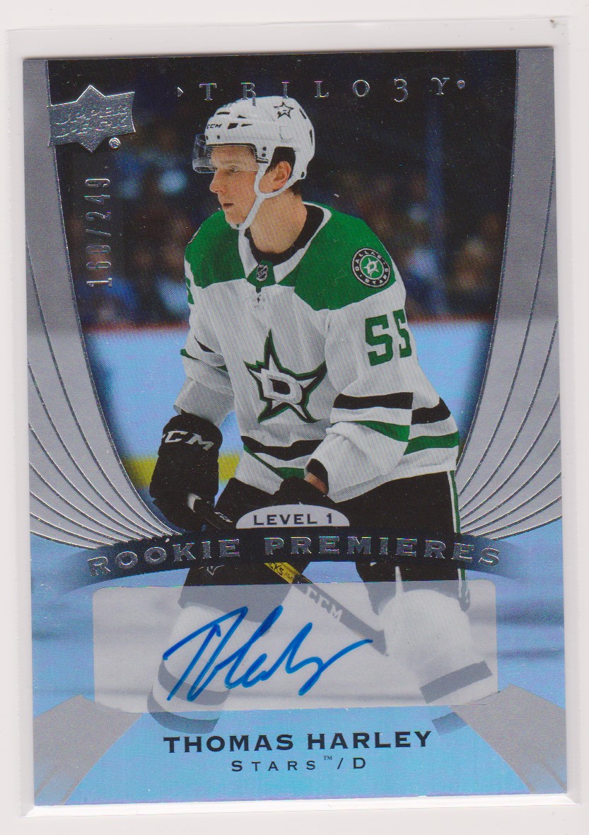 (image for) 2020-21 Upper Deck Trilogy Silver AUTO RC #75 Thomas Harley